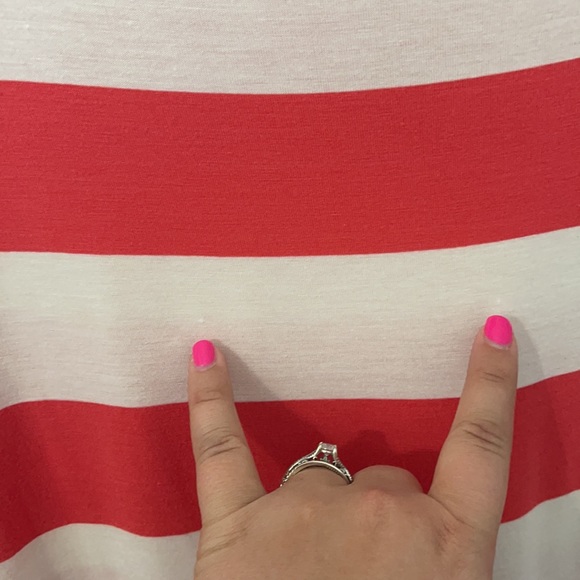 The Zig Zag Stripe pink & white striped tunic/top - Picture 11 of 11